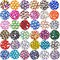 1080pcs+ Flatback Glass Hotfix Iron On Rhinestones Crystal for DIY Making with 1 Tweezer & 1 Picking Pen for Shoes, Clothes, Face Art, Bags, Manicure (33-Colors, SS 30)